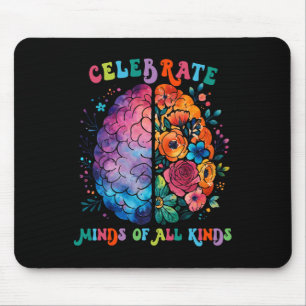 Alfombrilla De Ratón Celebrar Mentes De Todo Tipo Salud Mental Autismo