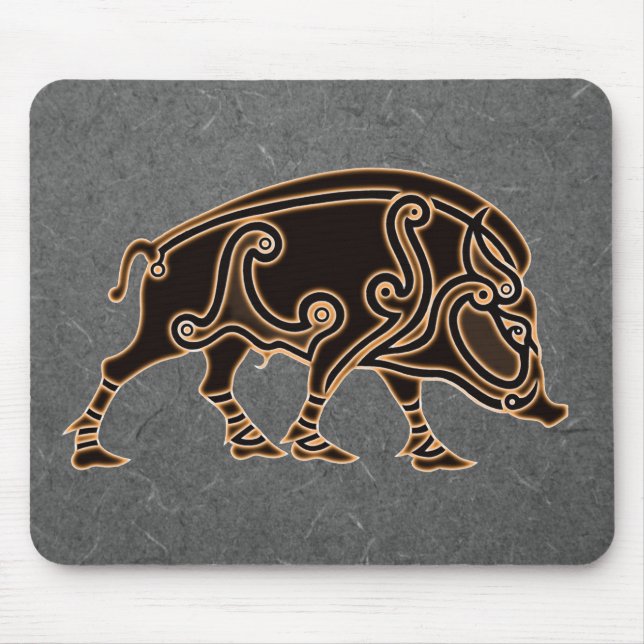 Alfombrilla De Ratón Celtic Boar Mouse mat (Frente)