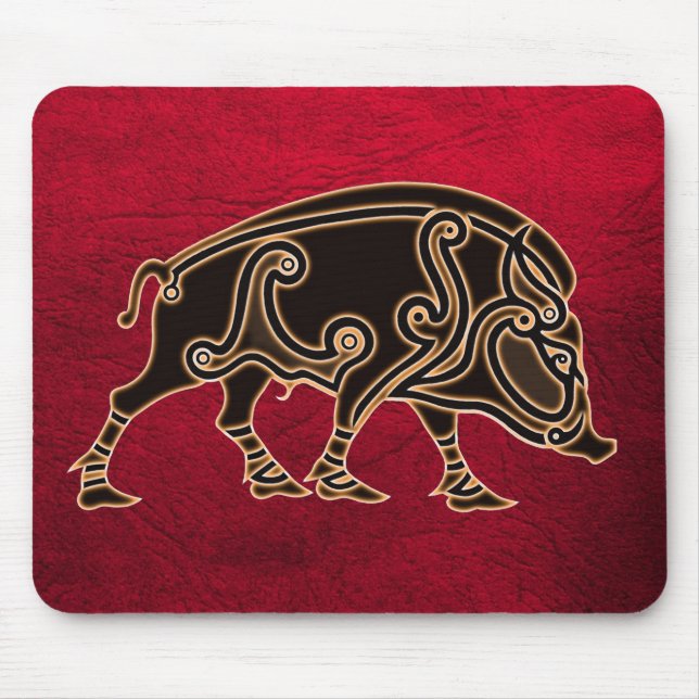 Alfombrilla De Ratón Celtic Boar Mousepad (Frente)