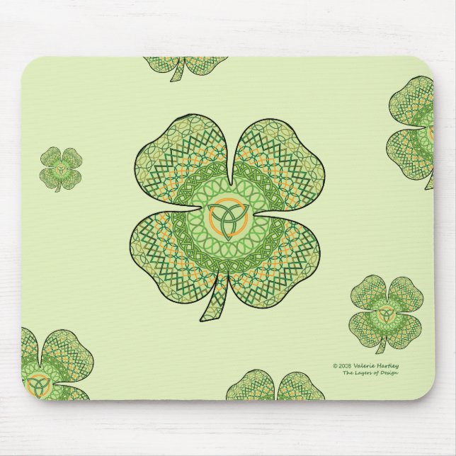 Alfombrilla De Ratón Celtic Shamrock Mousepad (Frente)