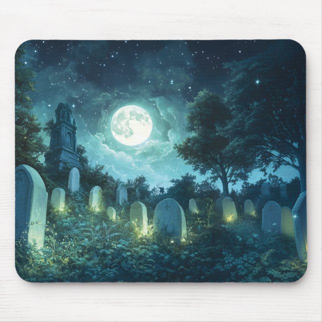Alfombrilla De Ratón Cementerio encantado (Frente)