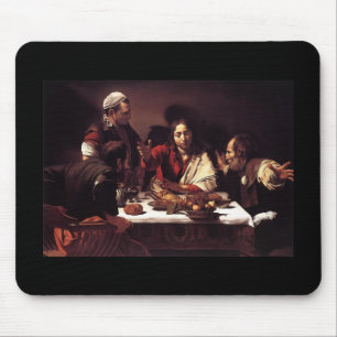 Alfombrilla De Ratón Cena de Caravaggio en Emmaus