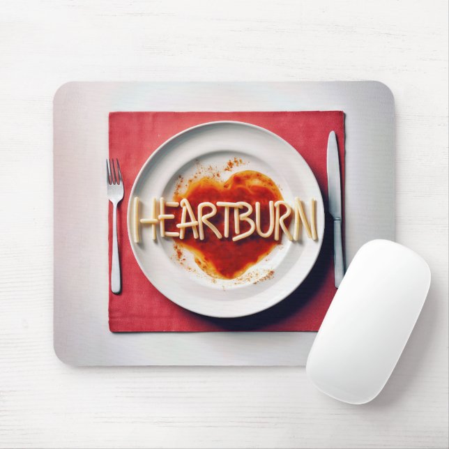 Alfombrilla De Ratón Cena de Heartburn Spaghetti (Con ratón)