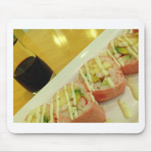 Alfombrilla De Ratón Cena De Sushi Arroz Pescado Dieta Saludable