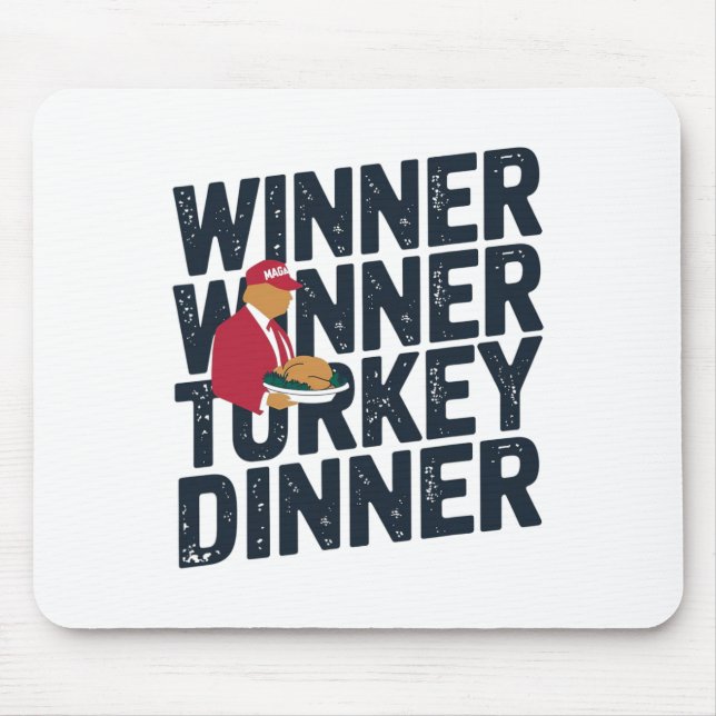 Alfombrilla De Ratón Cena en Turquía, ganadora del 'Trump Thanksgiving' (Frente)