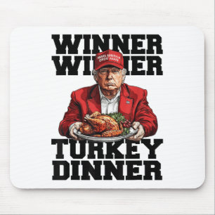Alfombrilla De Ratón Cena turca del ganador de Trump con humor