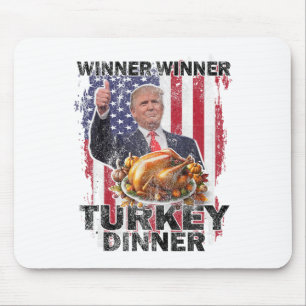 Alfombrilla De Ratón Cena turca del ganador de un premio Humor Trump Va