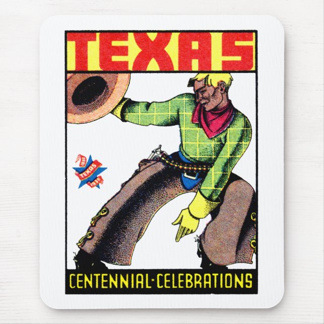 Alfombrilla De Ratón Centenario de Texas de 1936 (Frente)