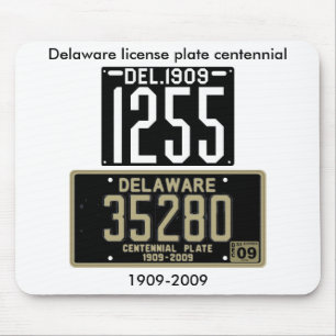 Alfombrilla De Ratón Centennial de la placa de Delaware