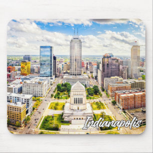 Alfombrilla De Ratón Centro de Indianápolis, Indiana (Estados Unidos)