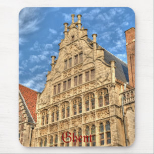 Alfombrilla De Ratón centro histórico de Gante, Bélgica