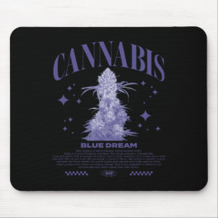 Alfombrilla De Ratón Cepa híbrida Sativa de Navidad Blue Dream