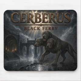 Alfombrilla De Ratón Cerberus Black Ferry Dark Realism
