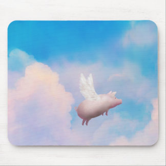 Alfombrilla De Ratón cerdo con el mousepad de las alas