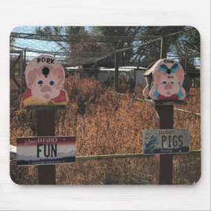 Alfombrilla De Ratón Cerdo de cerdo, cerdos divertidos, Rótulos diverti