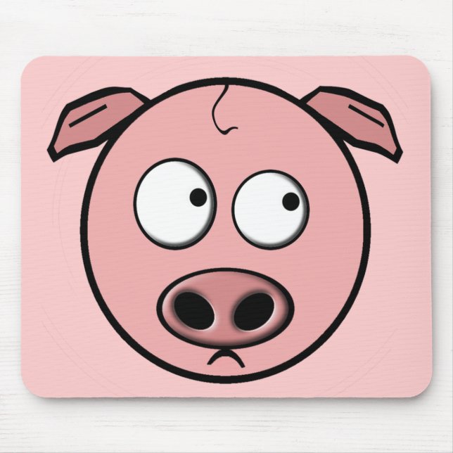 Alfombrilla De Ratón Cerdo Mousepad (Frente)