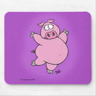 Alfombrilla De Ratón Cerdo Prancing Mousepad
