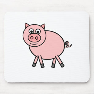 Alfombrilla De Ratón Cerdo rosado