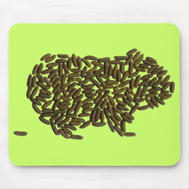 Alfombrilla De Ratón Cerdo w/Poopie Mousepad (Frente)