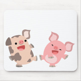 Alfombrilla De Ratón Cerdos lindos Mousepad del dibujo animado del