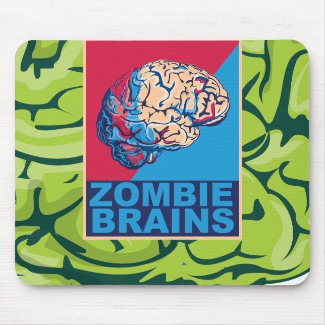 Alfombrilla De Ratón Cerebro de Zombie (Frente)