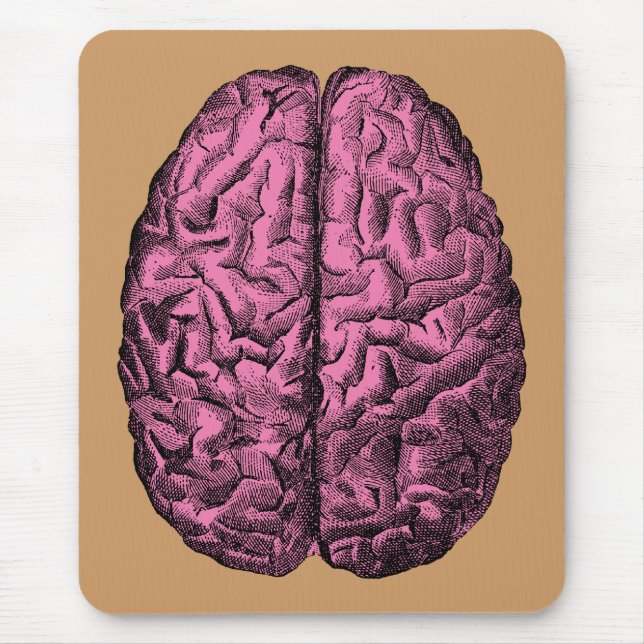 Alfombrilla De Ratón Cerebro humano de la anatomía (Frente)