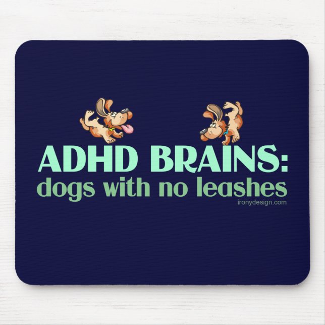 ALFOMBRILLA DE RATÓN CEREBROS DE ADHD (Frente)