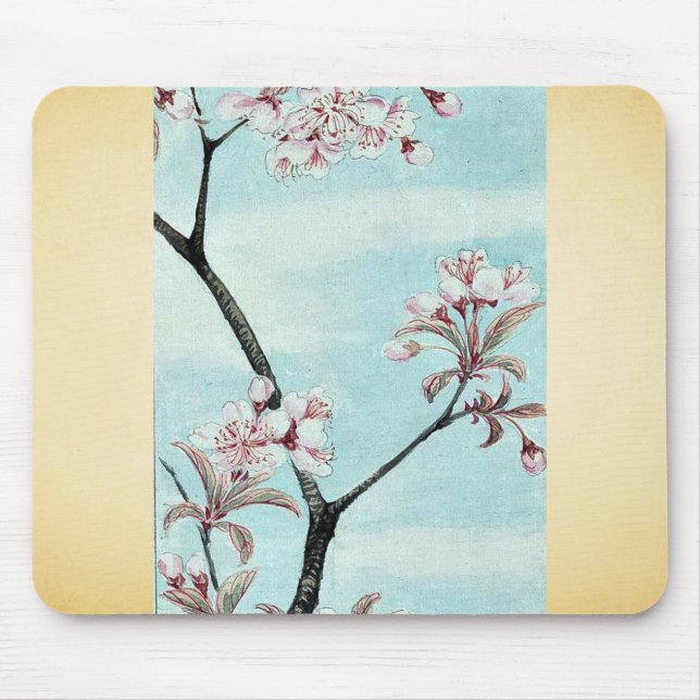 Alfombrilla De Ratón Cereza Ukiyo-e. de Sakura (Frente)