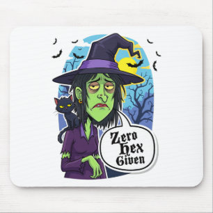 Alfombrilla De Ratón Cero Hex Dada La Graciosa Bruja Halloween Costume 
