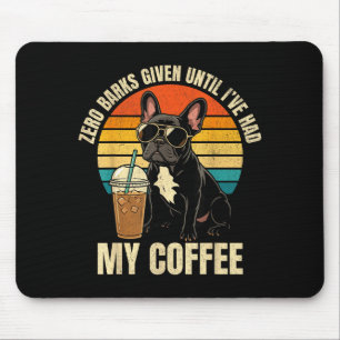 Alfombrilla De Ratón Cero ladra dado divertido café con hielo bulldog f