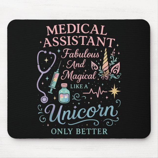 Alfombrilla De Ratón Certified Medical Istant Unicorn Cma Medical Istan (Frente)