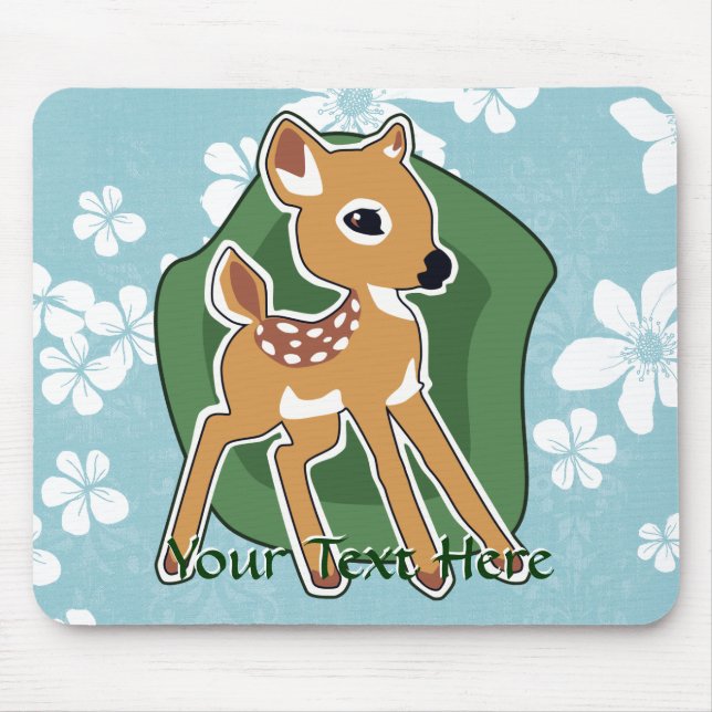 Alfombrilla De Ratón Cervatillo lindo Mousepad (Frente)
