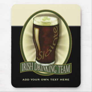 Alfombrilla De Ratón Cerveza de malta irlandesa divertida personalizada