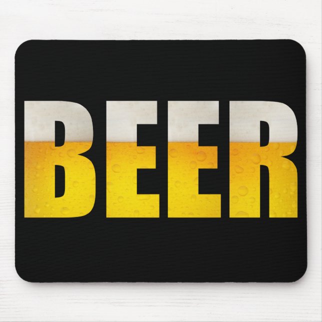 Alfombrilla De Ratón Cerveza Mousepad (Frente)
