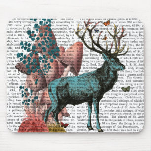 Alfombrilla De Ratón Cerveza turquesa en bosque de champiñones