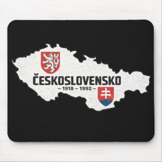 Alfombrilla De Ratón Československo 1918-1992 Mapa Antiguo Retro