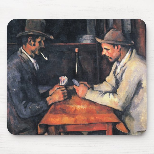 Alfombrilla De Ratón Cezanne: El jugador de cartas (Frente)