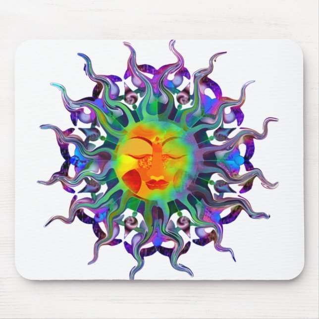 Alfombrilla De Ratón Chakra Sun Mousepad ligero (Frente)