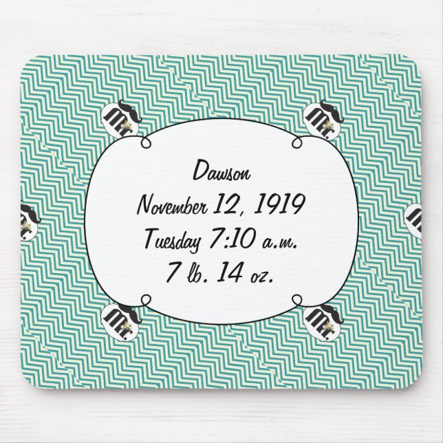 Alfombrilla De Ratón Chalkboard Sr. Amarillo y verde (Frente)