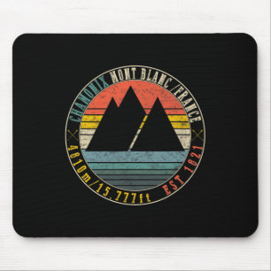 Alfombrilla De Ratón Chamonix Valley Mont Blanc Francia Esquí Snowboard