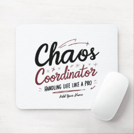 Alfombrilla De Ratón Chaos Coordinator Mousepad – Personalized Desk Gif