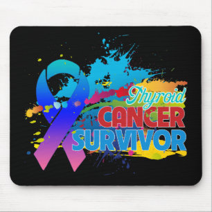 Alfombrilla De Ratón Chapoteo del color - superviviente del cáncer de