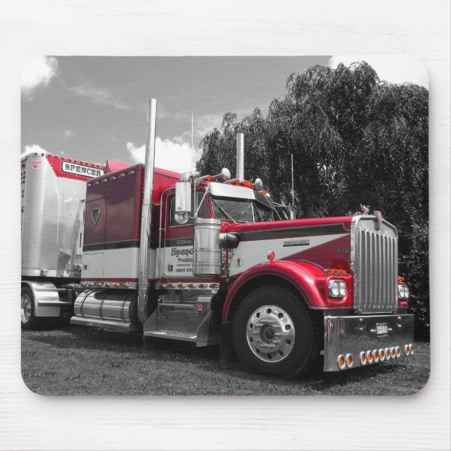 Alfombrilla De Ratón Chaqueta de punto Kenworth W900A Mousepad (Frente)