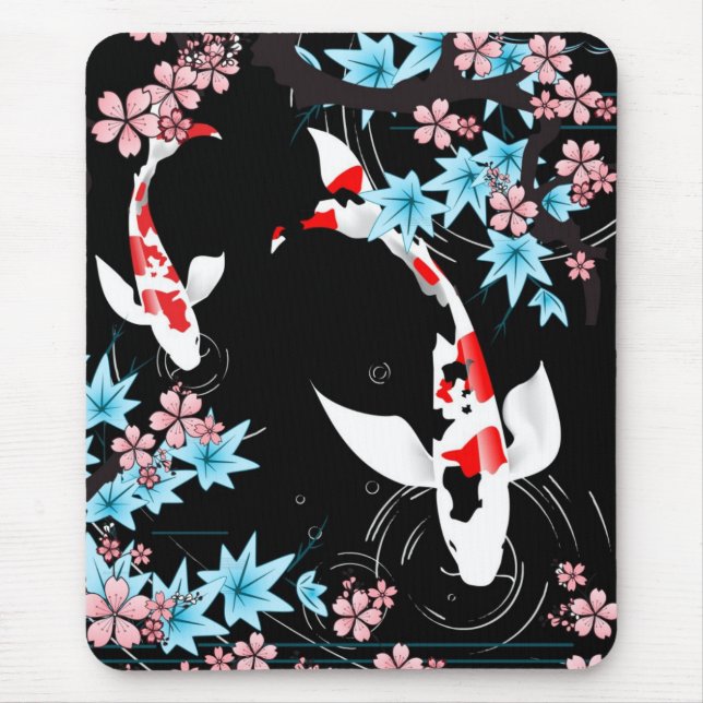 Alfombrilla De Ratón Charca de Koi - primavera - diseño Mousepad del (Frente)