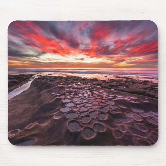Alfombrilla De Ratón Charcas de marea en La Jolla, CA (Frente)