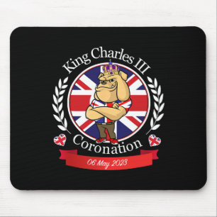 Alfombrilla De Ratón Charles Coronation English Bulldog En Una Corona