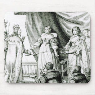 Alfombrilla De Ratón Charles I que es dado el sceptre y la corona