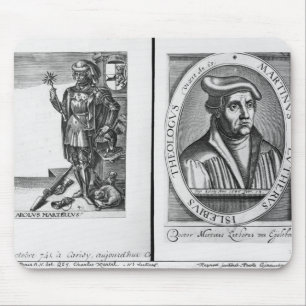 Alfombrilla De Ratón Charles Martel y Martin Luther