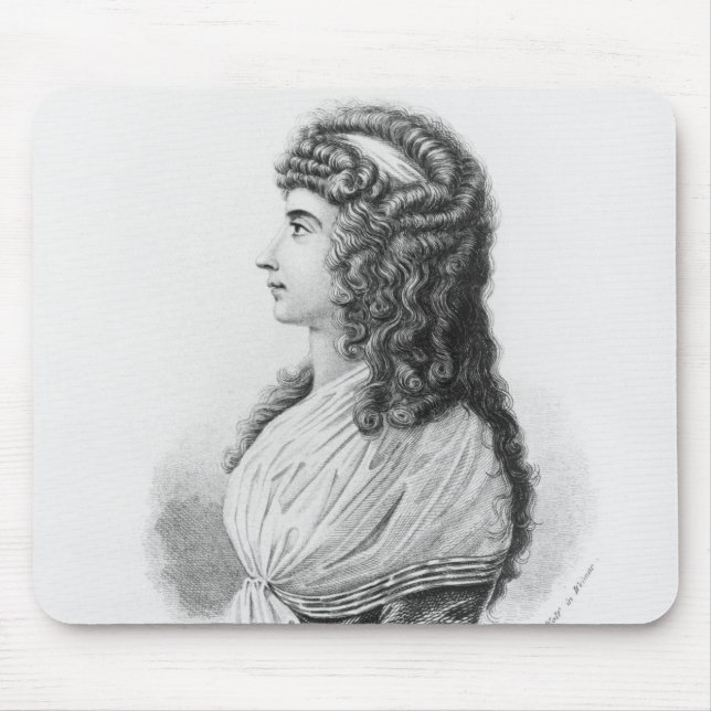 Alfombrilla De Ratón Charlotte von Stein, von llevado Schardt, tarde (Frente)