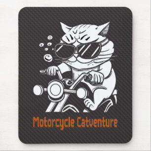 Alfombrilla De Ratón Chat Motard - Motorcycle Catventure